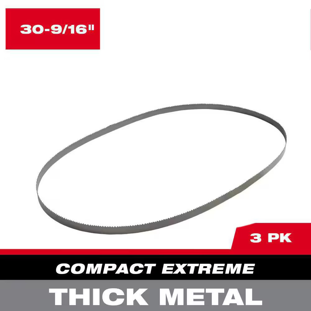 30-9/16 in. 8/10 TPI Compact Extreme Thick Metal Cutting High Speed Steel Band S