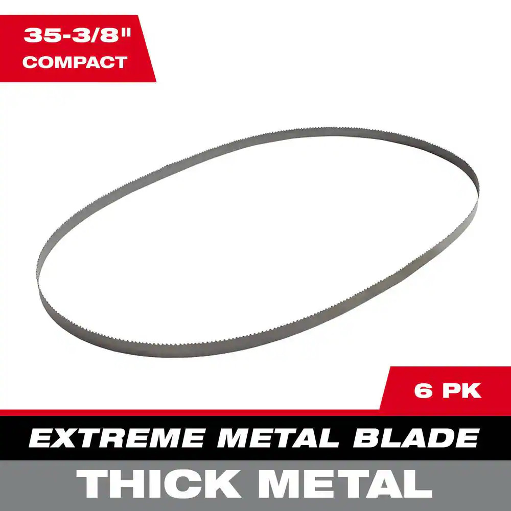 35-3/8 In. 8/10 TPI Compact Extreme Thick Metal Cutting Band Saw Blade (6-Pack)