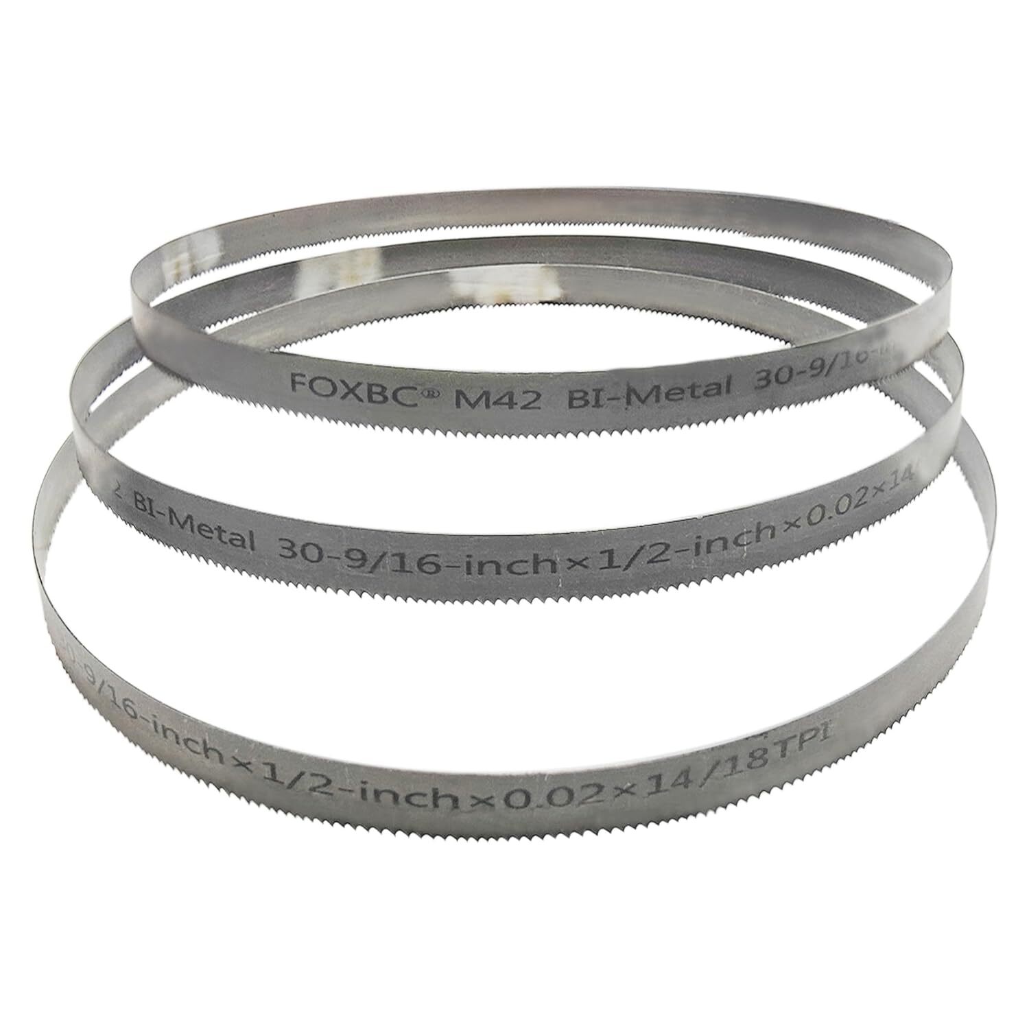 30-9/16 inch Bandsaw Blades 14/18 TPI, for Milwaukee Metal Band Saw, 3-Pack