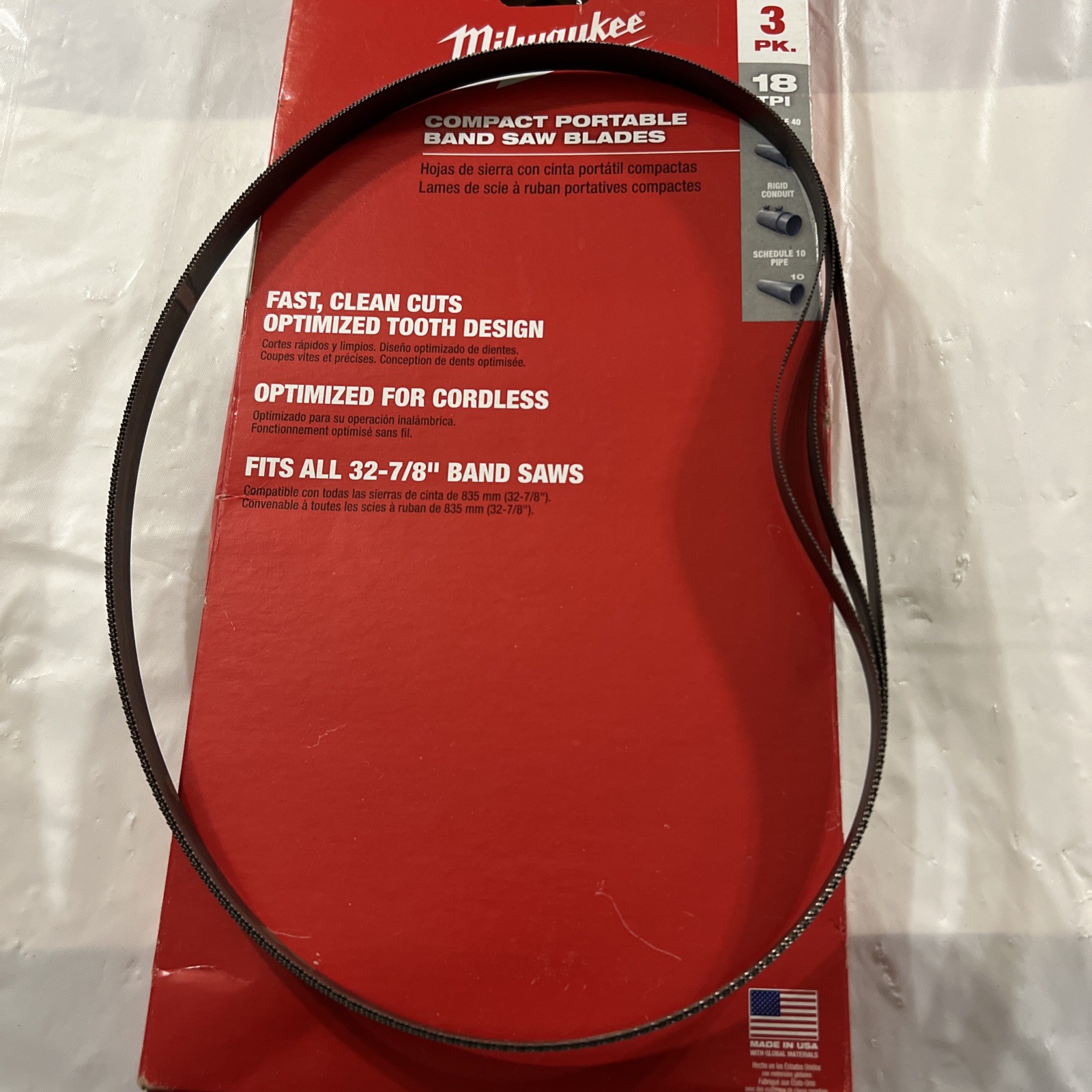Milwaukee 48-39-0579 Band Saw Blade – Silver (Pack of 3)