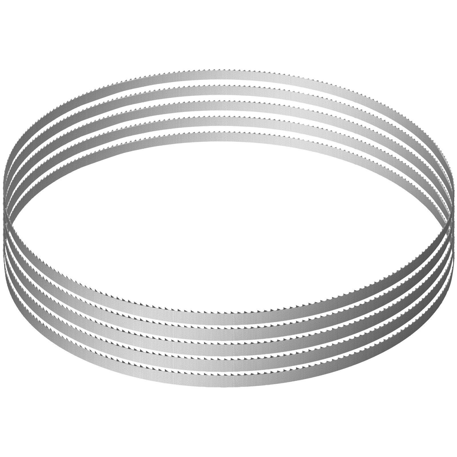 5PCS 65×0.63×0.02in Meat Bandsaw Blade Set Carbon Steel Rust Protective Cover