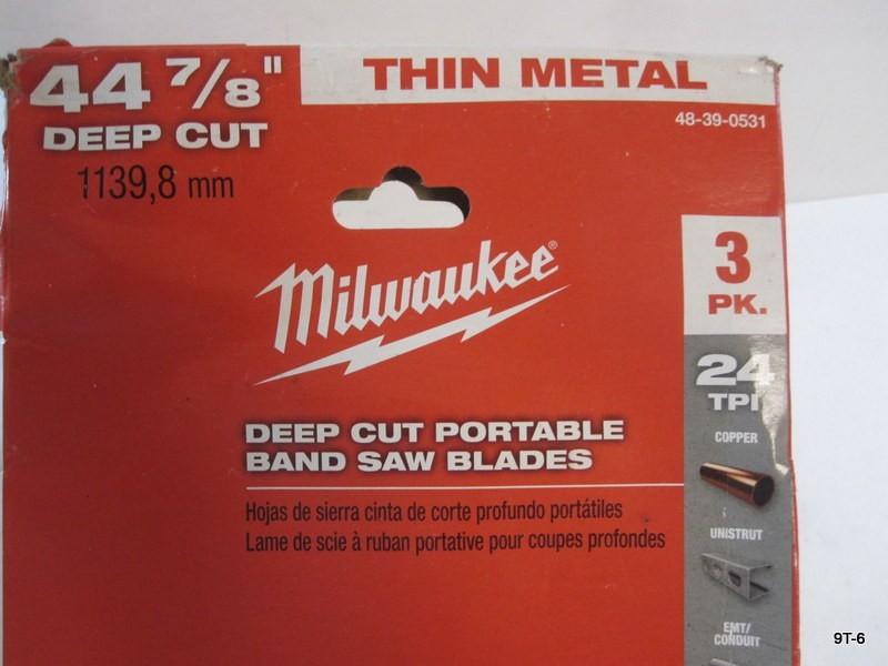Milwaukee 48-39-0531 3pcs Deep Cut Portable Band Saw Blades