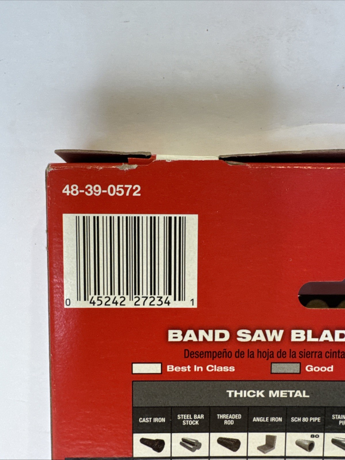 27″ x 1/2″ 18T Milwaukee 48-39-0572 Sub-Compact Portable Band Saw Blade 3 Pk