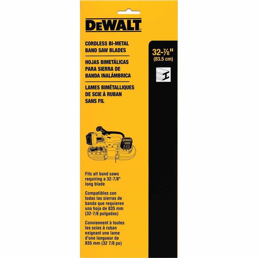 DEWALT DW3983C- 3-PACK PORTABLE BAND SAW BLADE – 32-7/8″ INCH 18 TPI