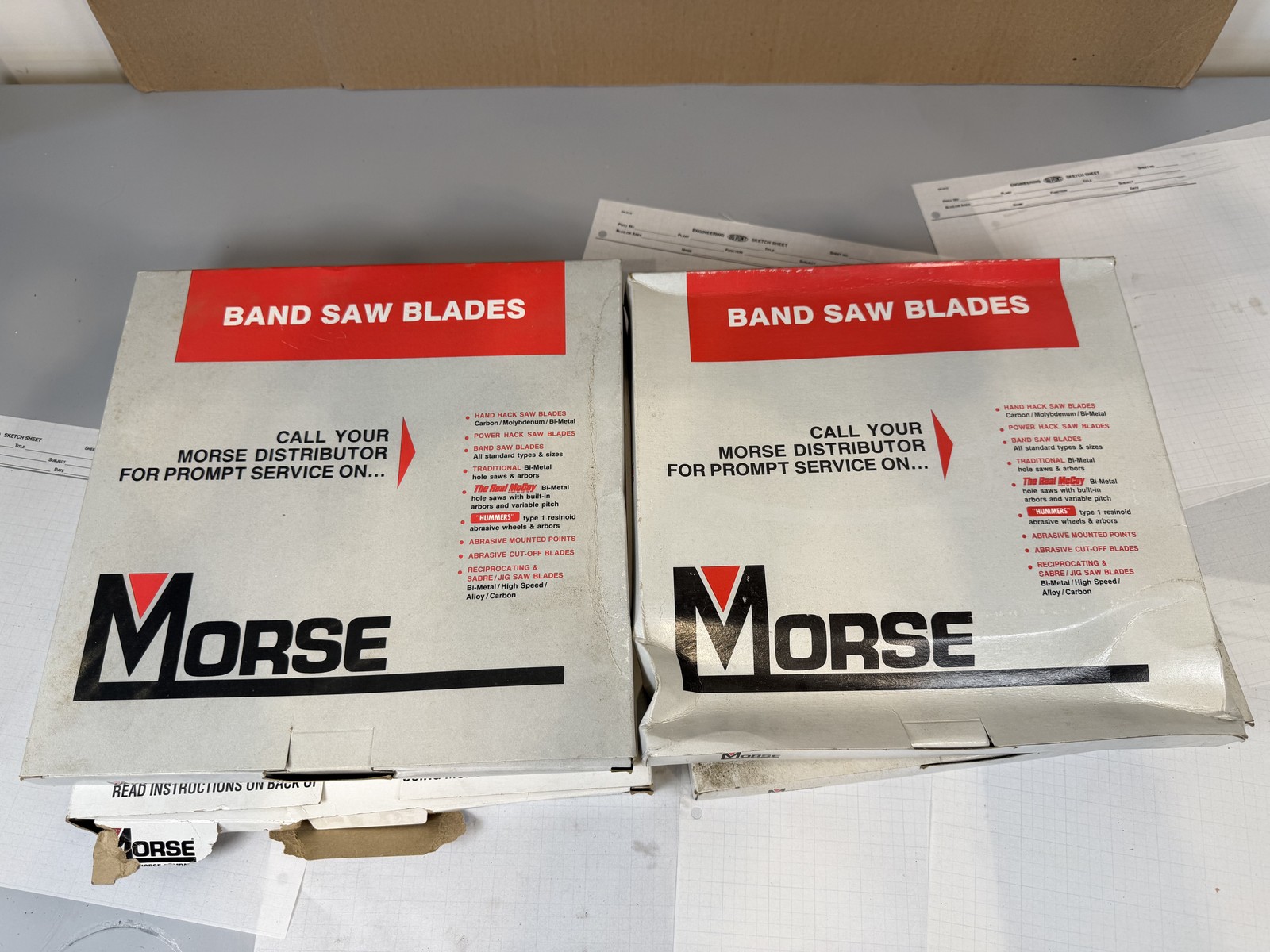 M.K. Morse 93-1/2 x 1/4 .025 4 Skip Band Saw Blade NOS USA Factory 2-Pack