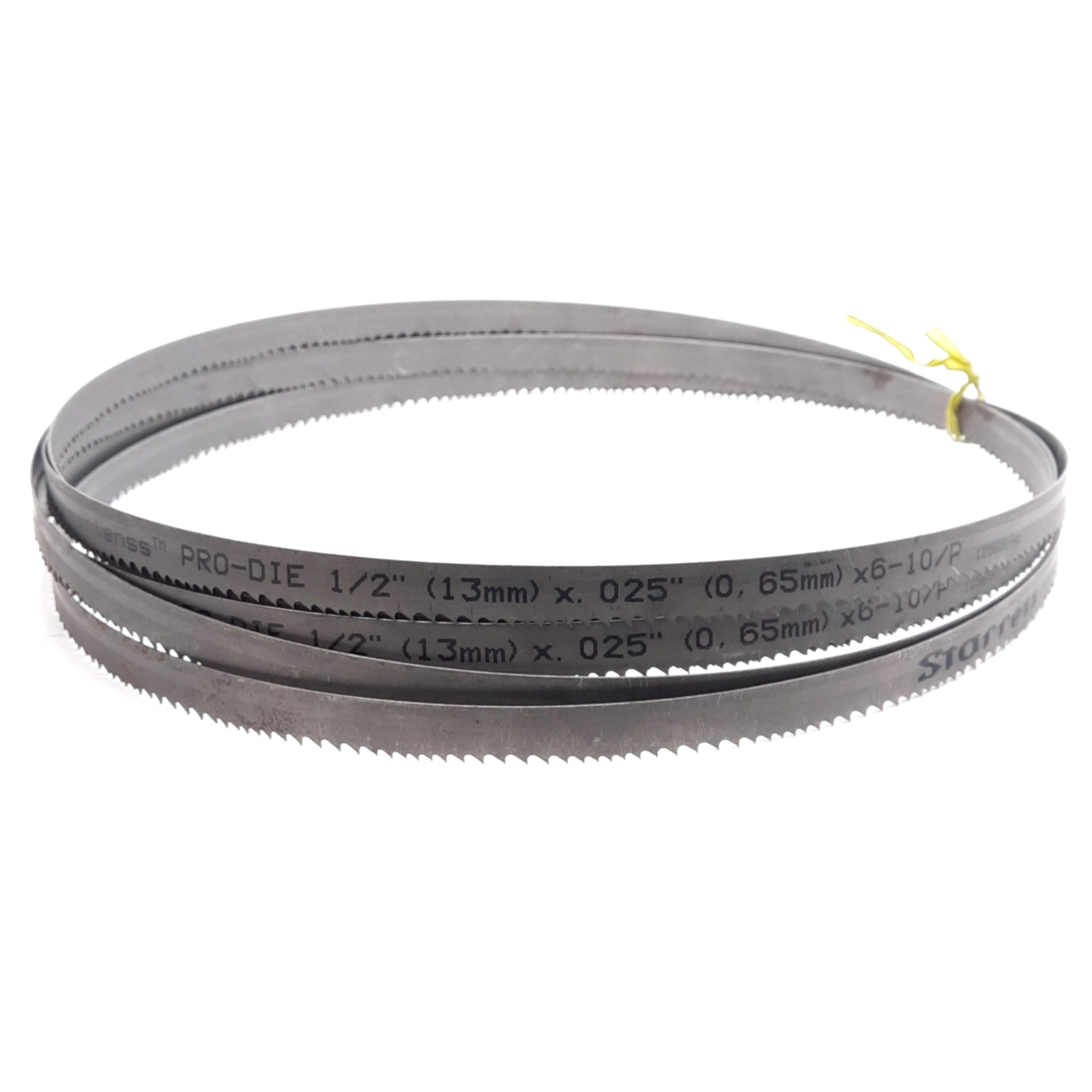Starrett 125686-40 Intenss Pro-Die Bandsaw Blade 12ft 11in, 1/2×0.025in, 6-10TPI