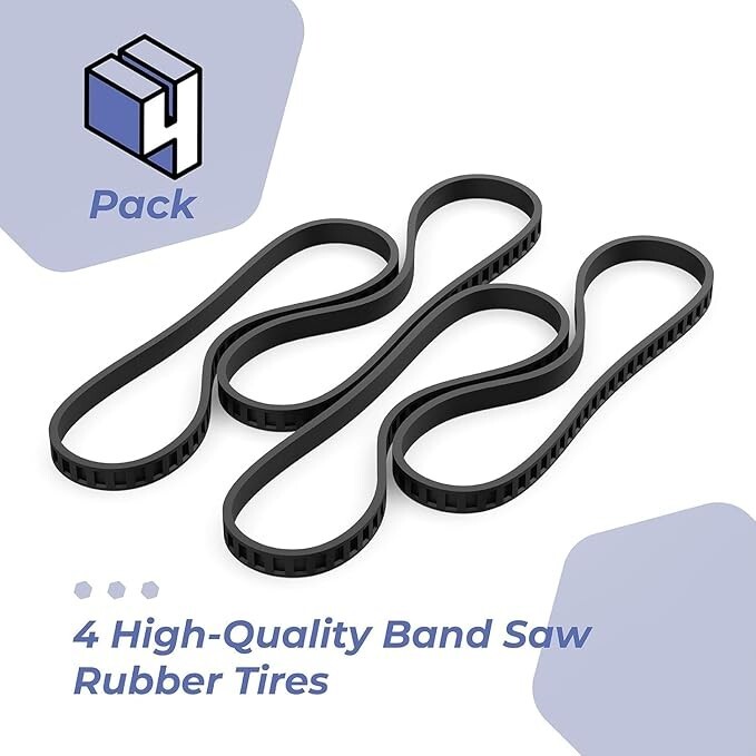 650721-00 Bandsaw Rubber Tires Replacement for Dewalt Band Saw Tire DWM120, Fit