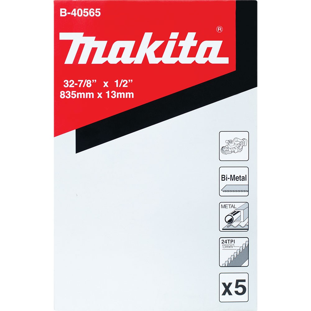 Makita B-40565 32-7/8″ 24TPI Band Saw Blade 5/pk