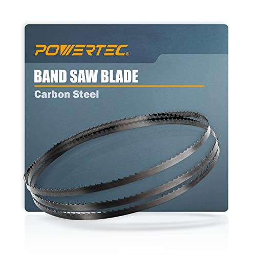 POWERTEC 59-1/4″ Bandsaw Blade, 3/8″ x 6 TPI Carbon Steel Woodworking (13150X)