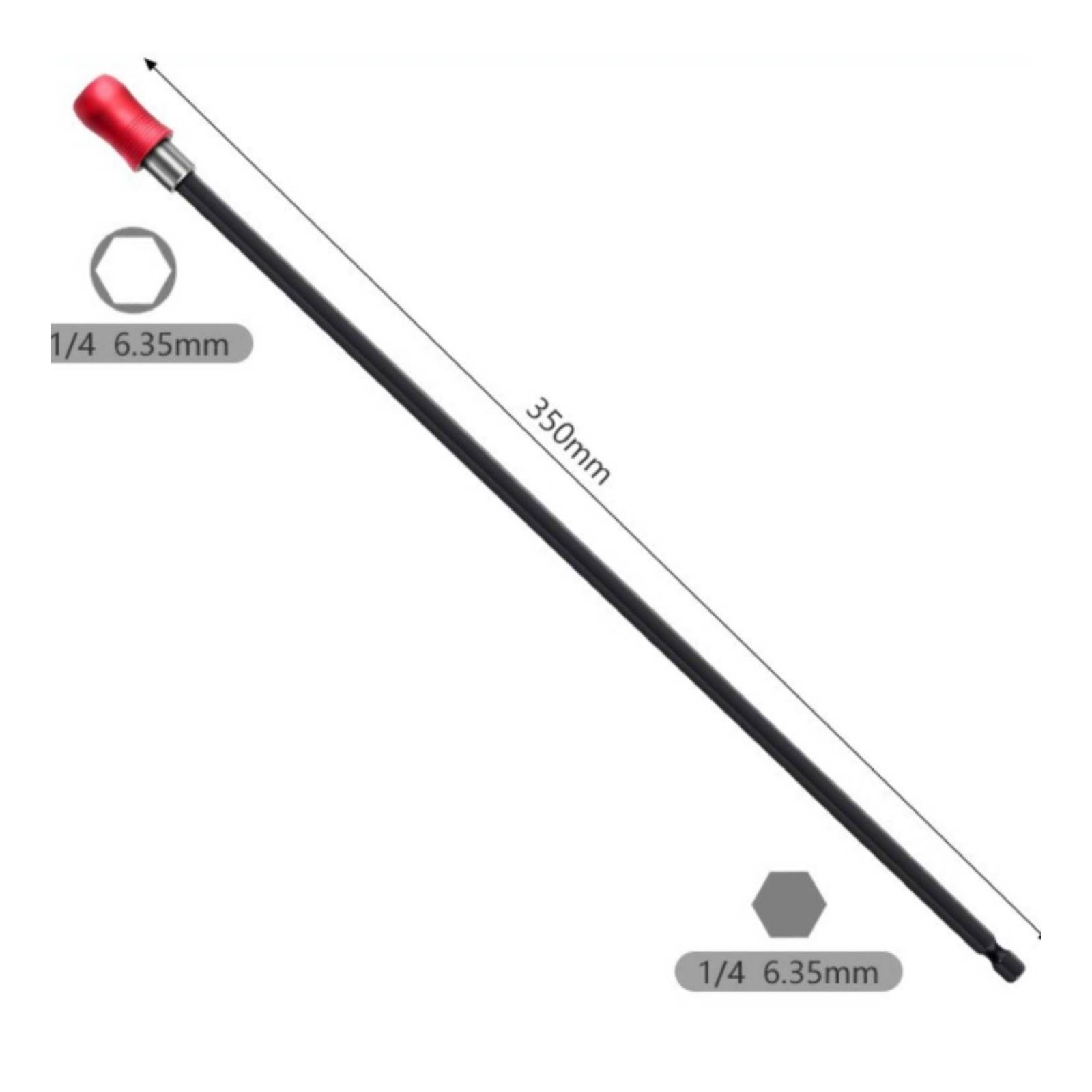 Hex Shank Extension Quick Modify Hex Shank Adapter Extended Reach for Drilling