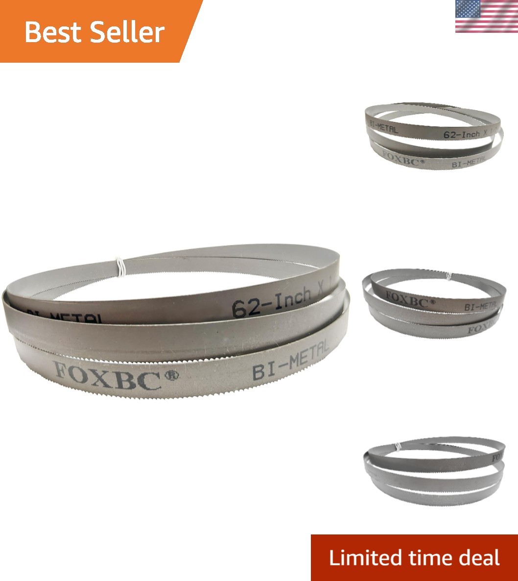 Bi-Metal Bandsaw Blade 62 Inch – Ideal for Metal, Wood & Tough Materials