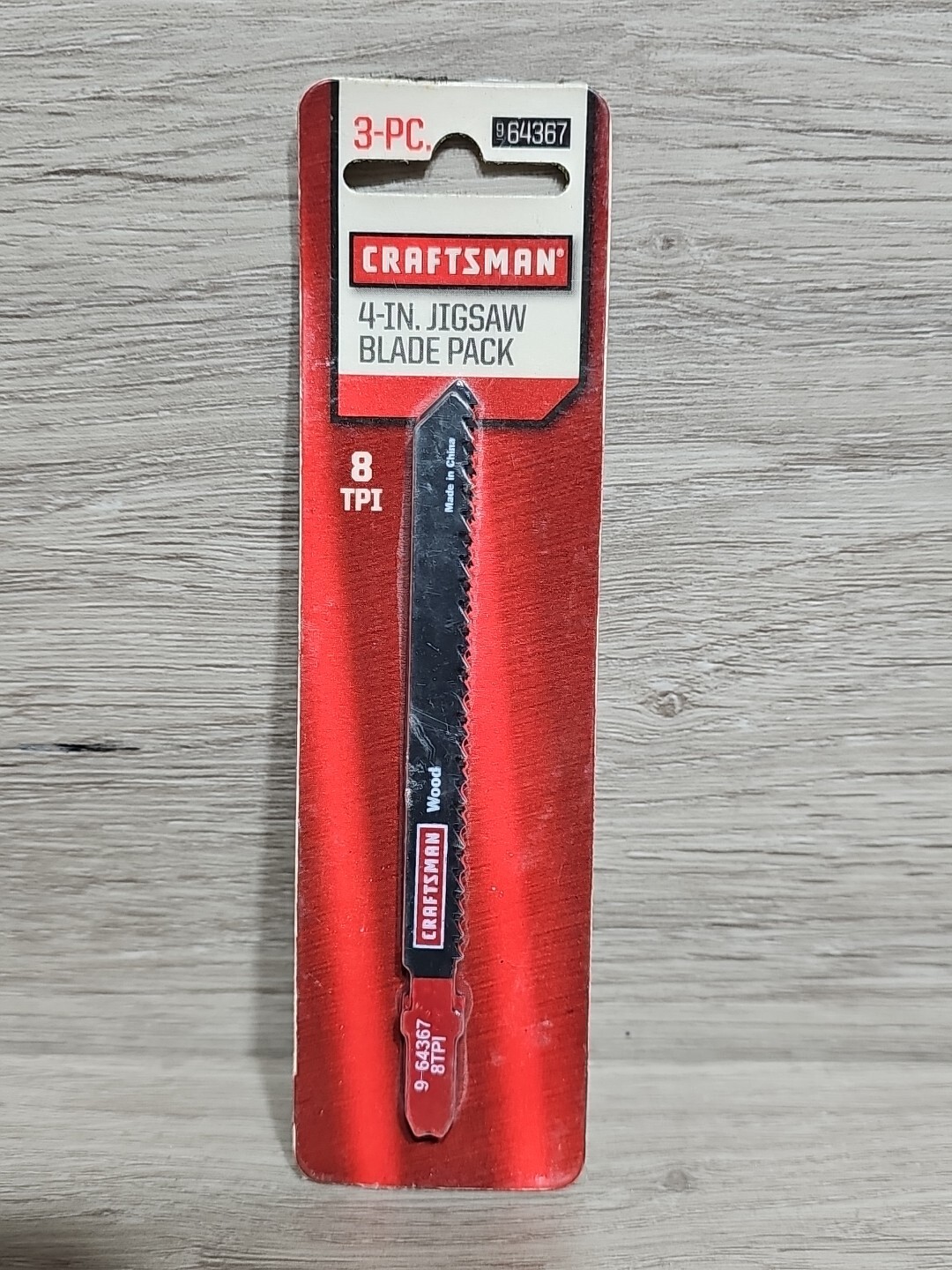 Craftsman 4″ Jigsaw Blade 8TPI Wood 3 Pack 964367 NOS