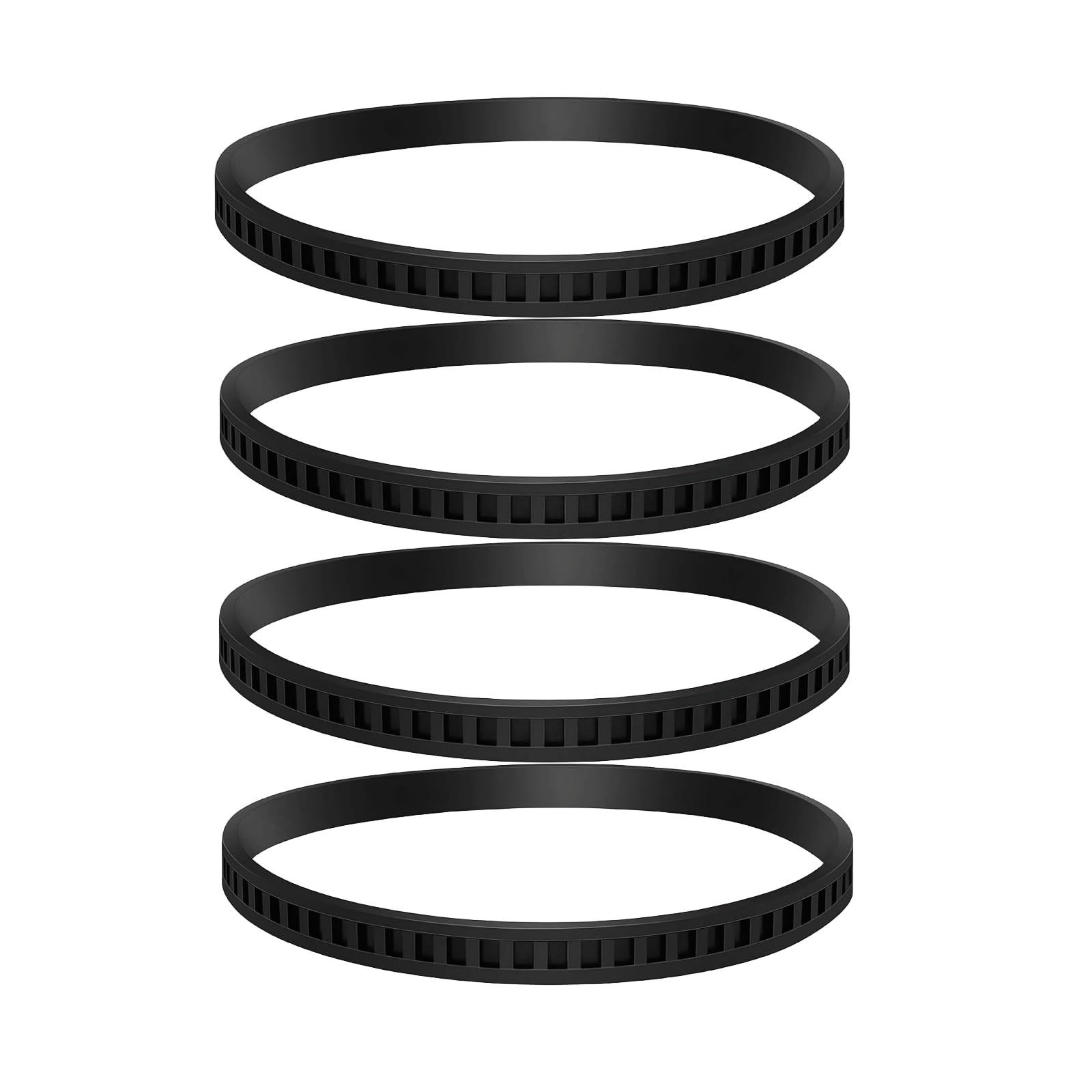 4 Pack 650721 00 Bandsaw Rubber Tires Replacement for Dewelt 6/60-1/2, Black