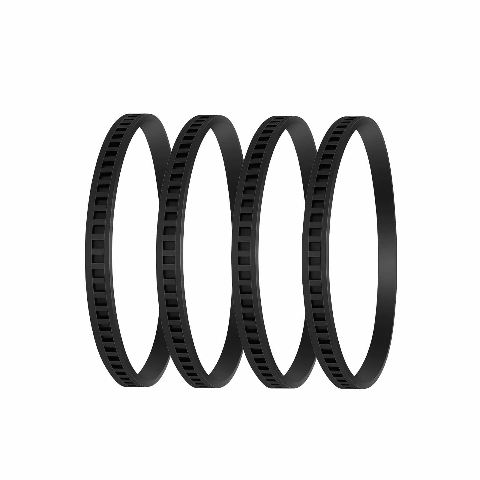 4 Pack 650721 00 Bandsaw Rubber Tires Replacement for Dewelt 6/60-1/2, Black