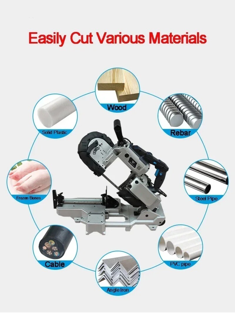 Handheld Small Horizontal Variable Speed Multifunctional Metal Cutting Machine