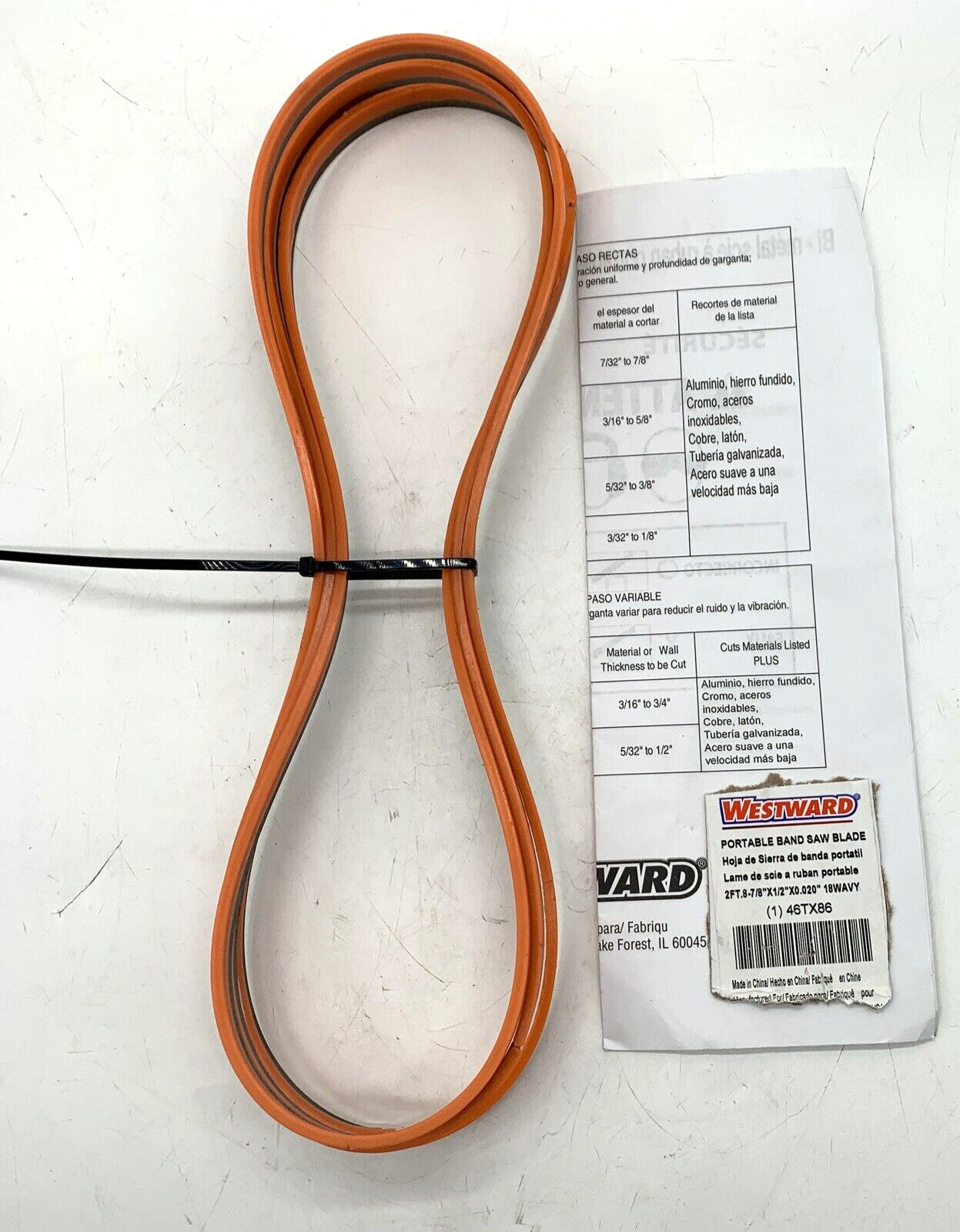 (3 PACK) Westward 46Tx86 Band Saw Blade Bi-Metal 2 Ft. 8-7/8″ L – SHIPS SAME DAY