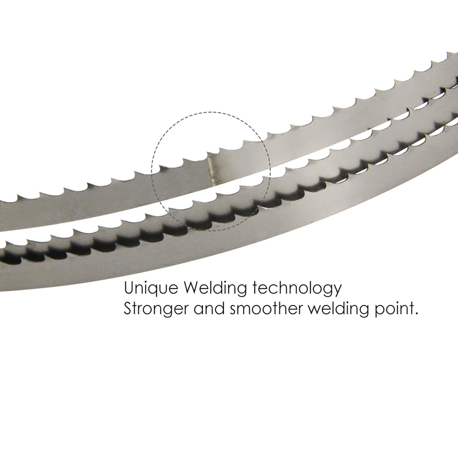 3-Pack Bandsaw Blades Set 56-1/8″ for 10″ Band Saw – 1/8″, 1/4″, 3/8″ Widths