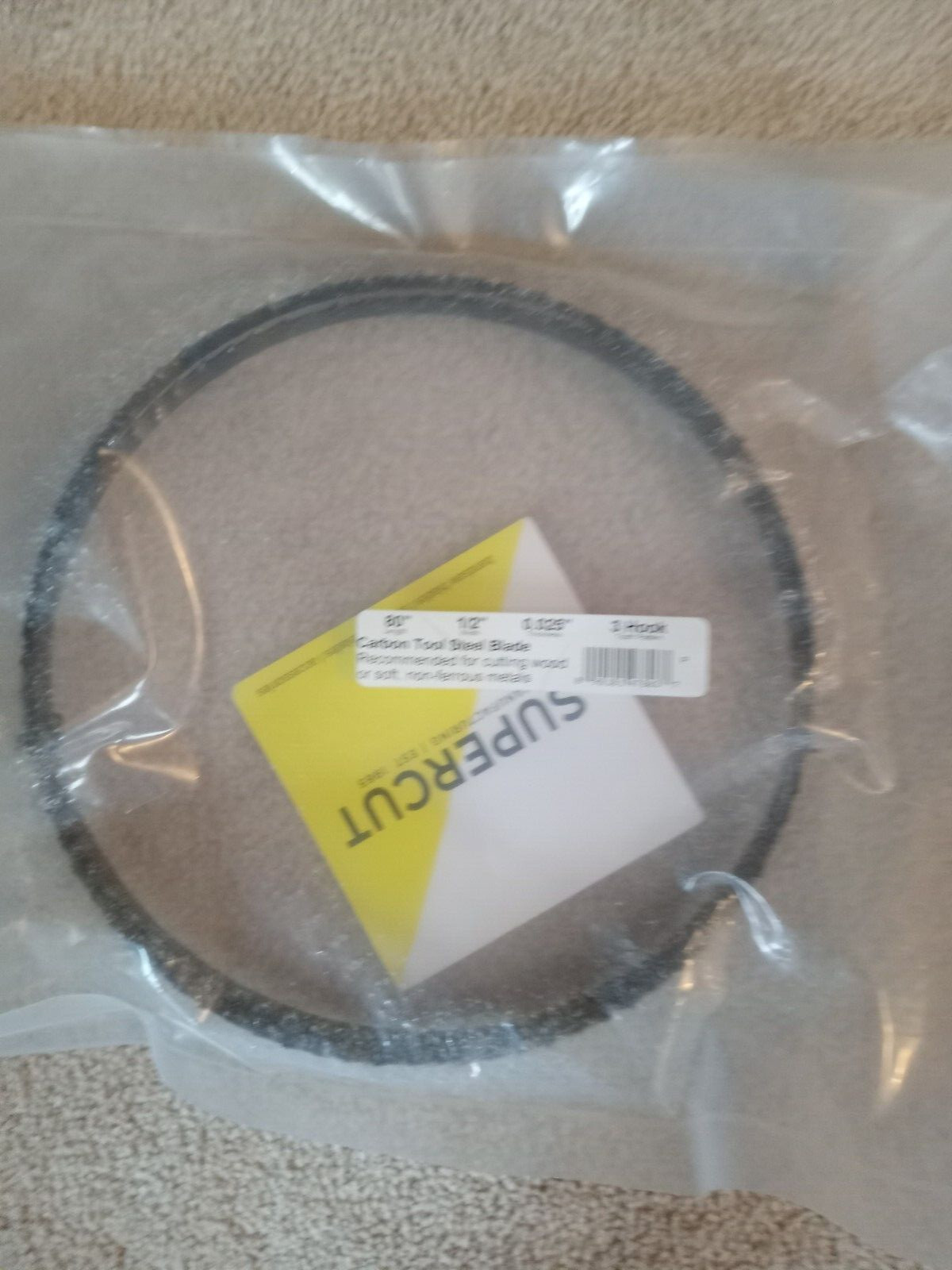 Supercut Carbon Tool Steel Blade 1/2″ x 80″ 3 Hook Tooth Pattern–FREE SHIPPING!