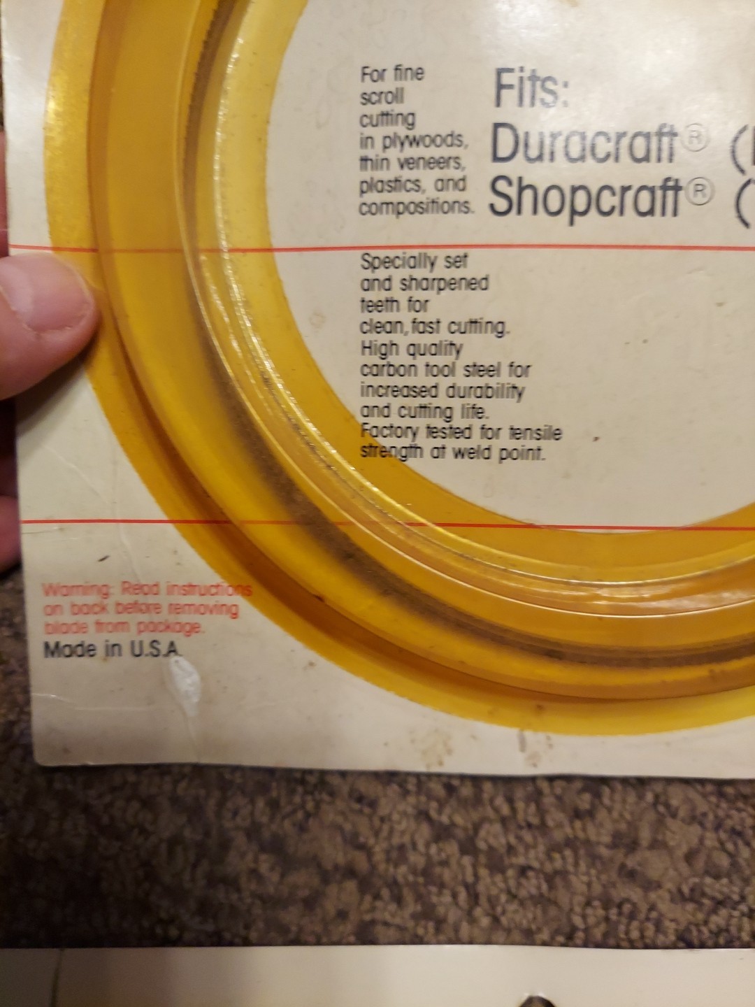 Vermont American Woodcutting Bandsaw Blade NOS. ONLY 1 @ PRICE