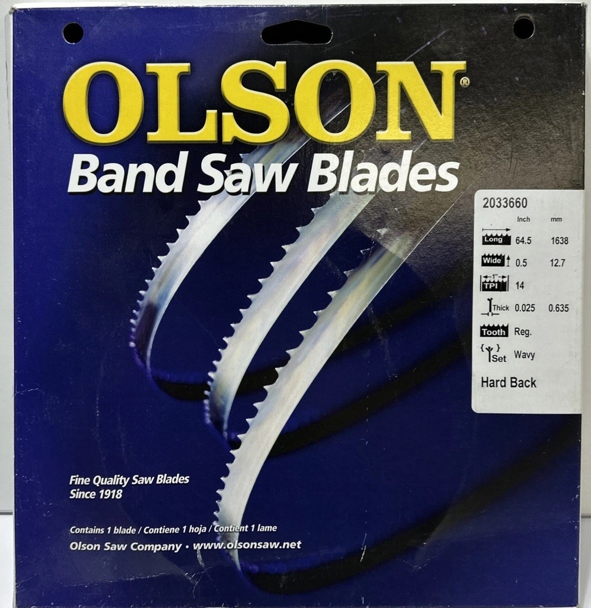 OLSON BAND SAW BLADE 64.5″
