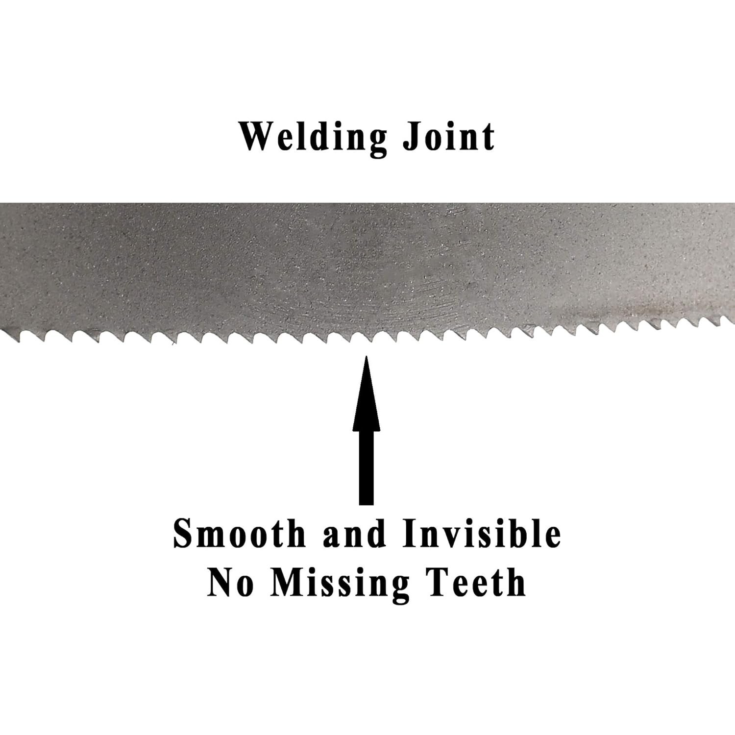 Variable Teeth M42 Bandsaw Blade 56-1/2″ for Soft Ferrous Metal – 0.025″ Thick