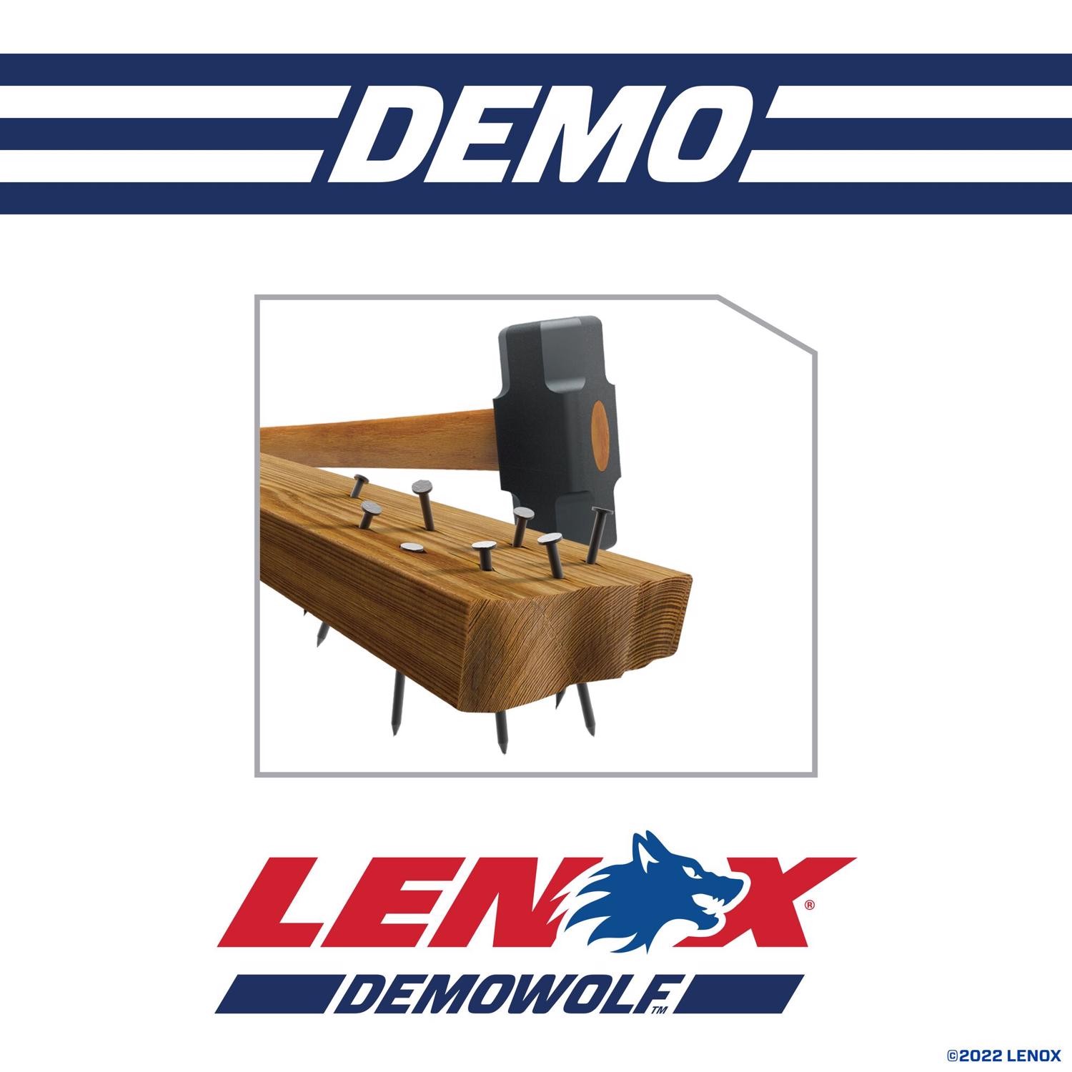 Lenox 20371966R5 6 TPI Bi-Metal Demolition Reciprocating Saw Blade 9 in.