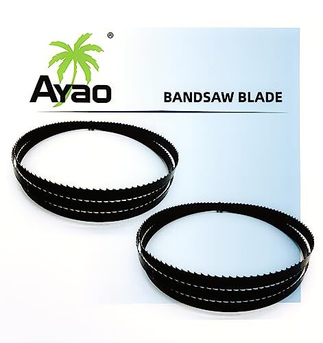 Band Saw Blades 72-Inch X 3/8-Inch X 6TPI to Fit 10″ Delta 28-140, 10″ Wen Ba…