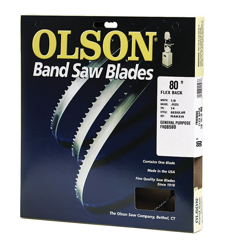 Olson 80 in. L X 1/8 in. W Carbon Steel Band Saw Blade 14 TPI Regular teeth