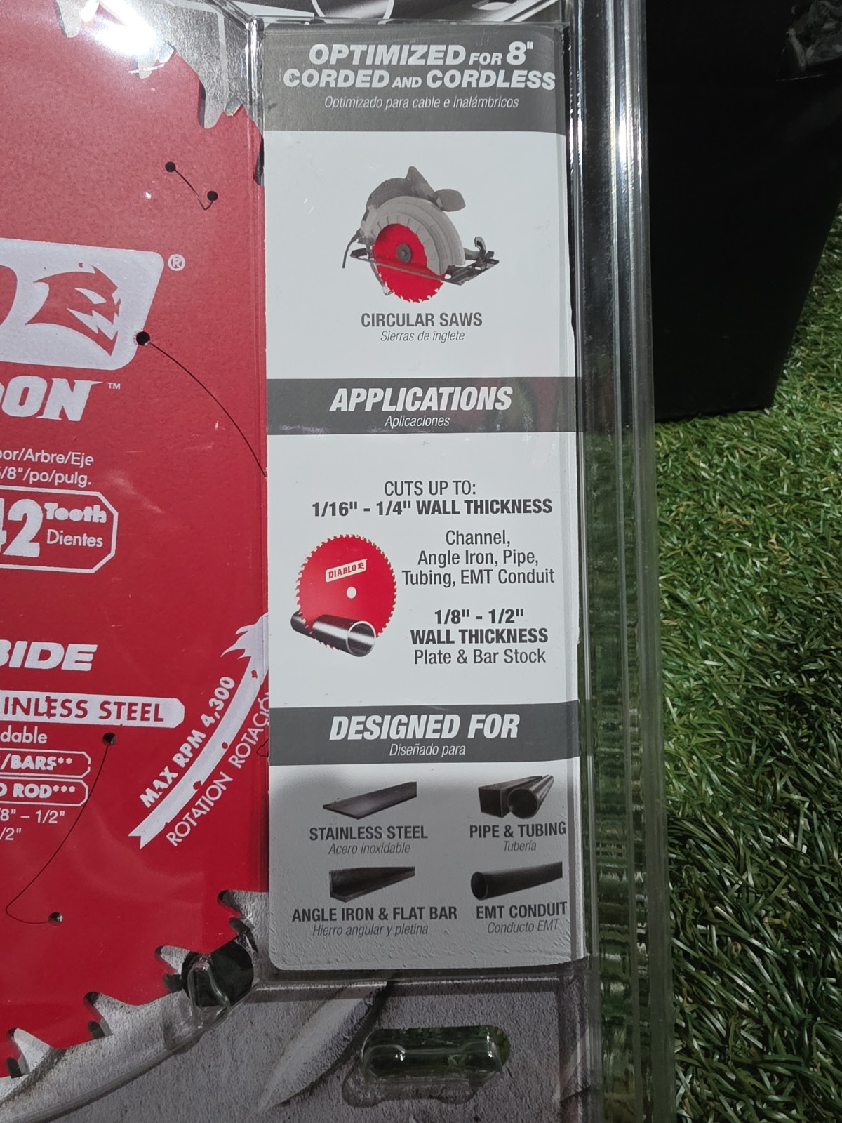 8in. x 42-Teeth Steel Demon Cermet II Saw Blade for Thick Metal