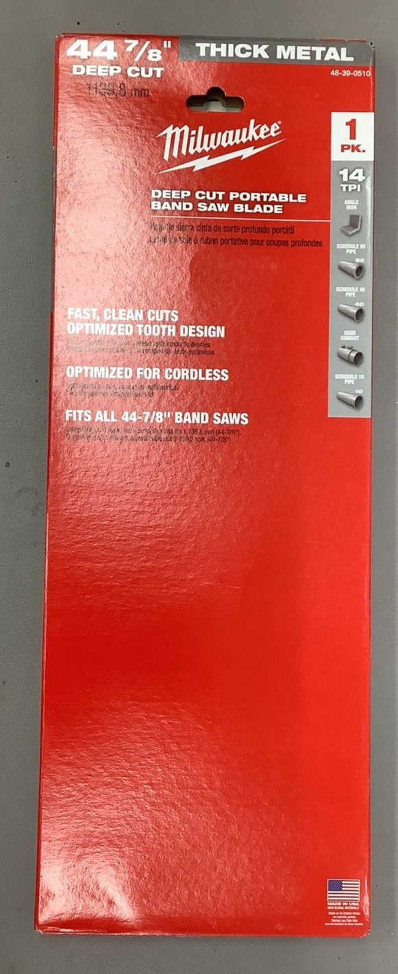 Lot of 6 Milwaukee 48-39-0510 44-7/8″ 14TPI Band Saw Blades (B97)