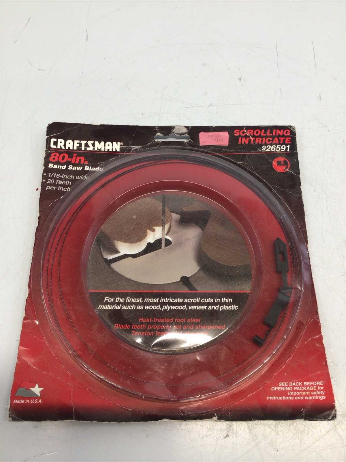 Craftsmen General 80-in Band Saw Blade Box Damage