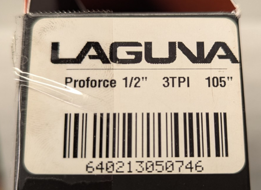 Laguna Pro Force Bandsaw Blade 1/2″ 3TPI 105″ Boxed NOS