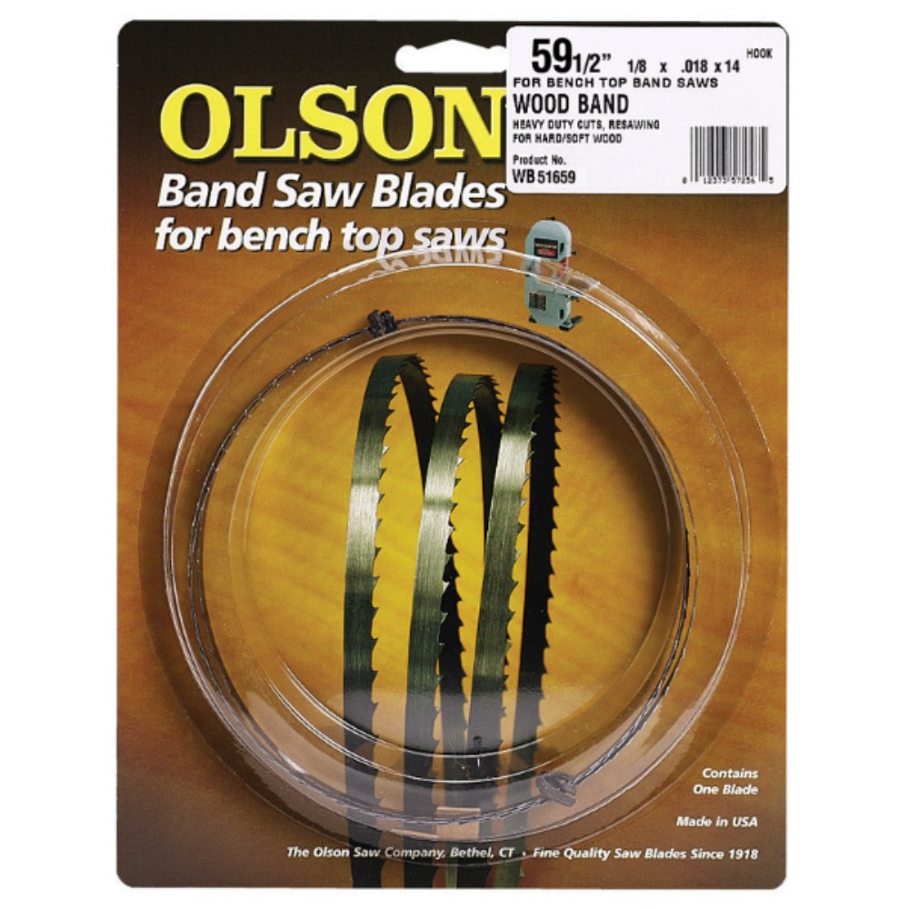 Olson WB51659DB 14 TPI Bench Top Band Saw Blade 1/2 x 1/8 in.