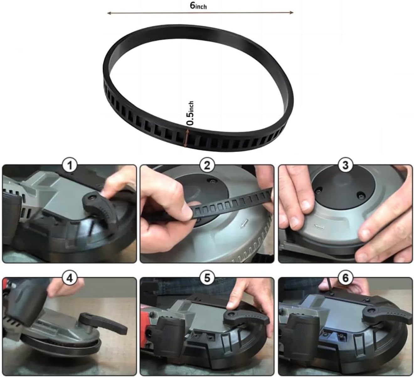 4 Pcs 45-69-0010 Blade Pulley Tires for Deep Cut Band Saw | Rubber drive belt fi