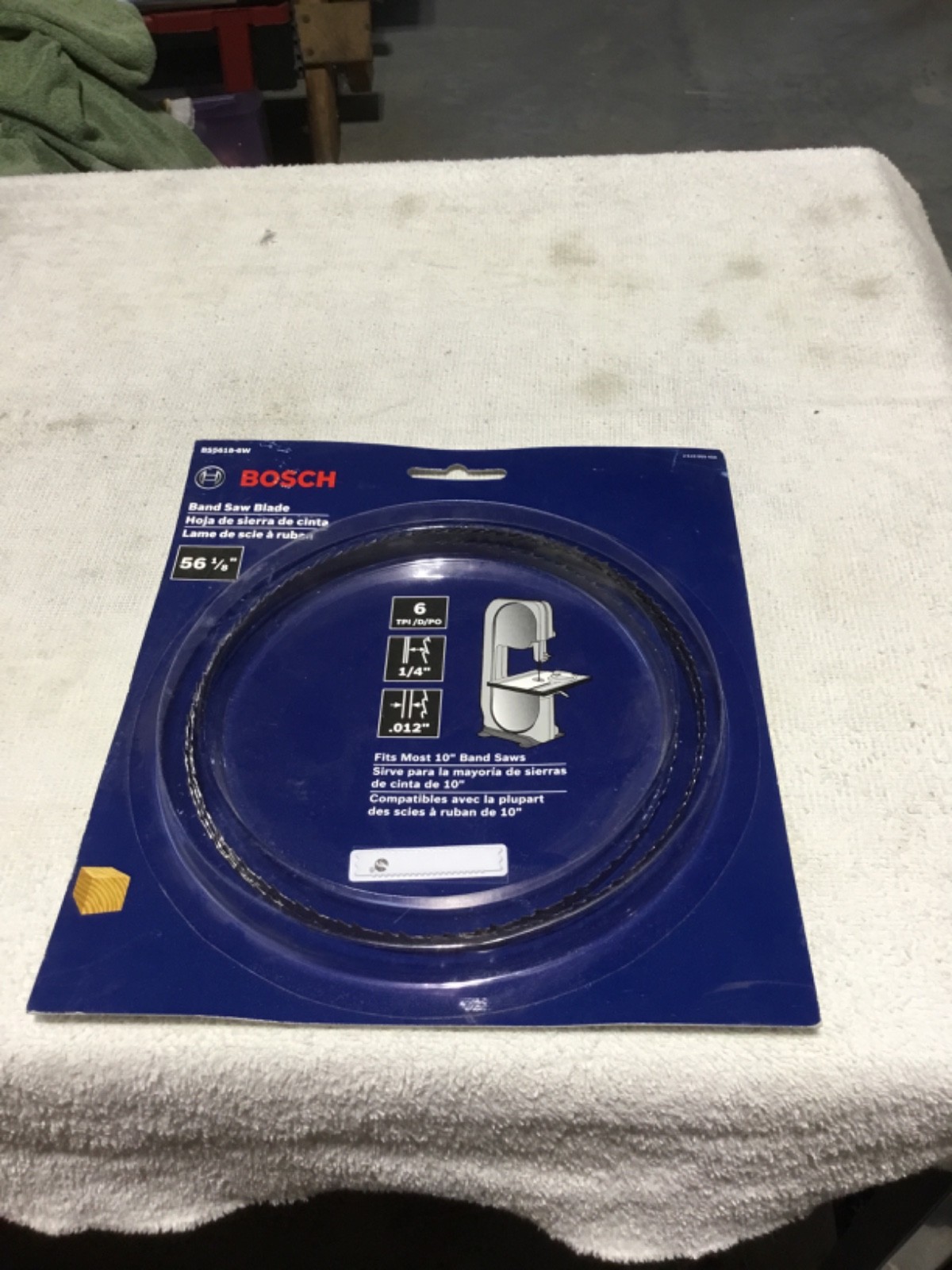 BOSCH #BS5618-6W BAND SAW BLADE 56 1/8″x 1/4″ x .012″ x 6 TPI BRAND NEW IN PACK