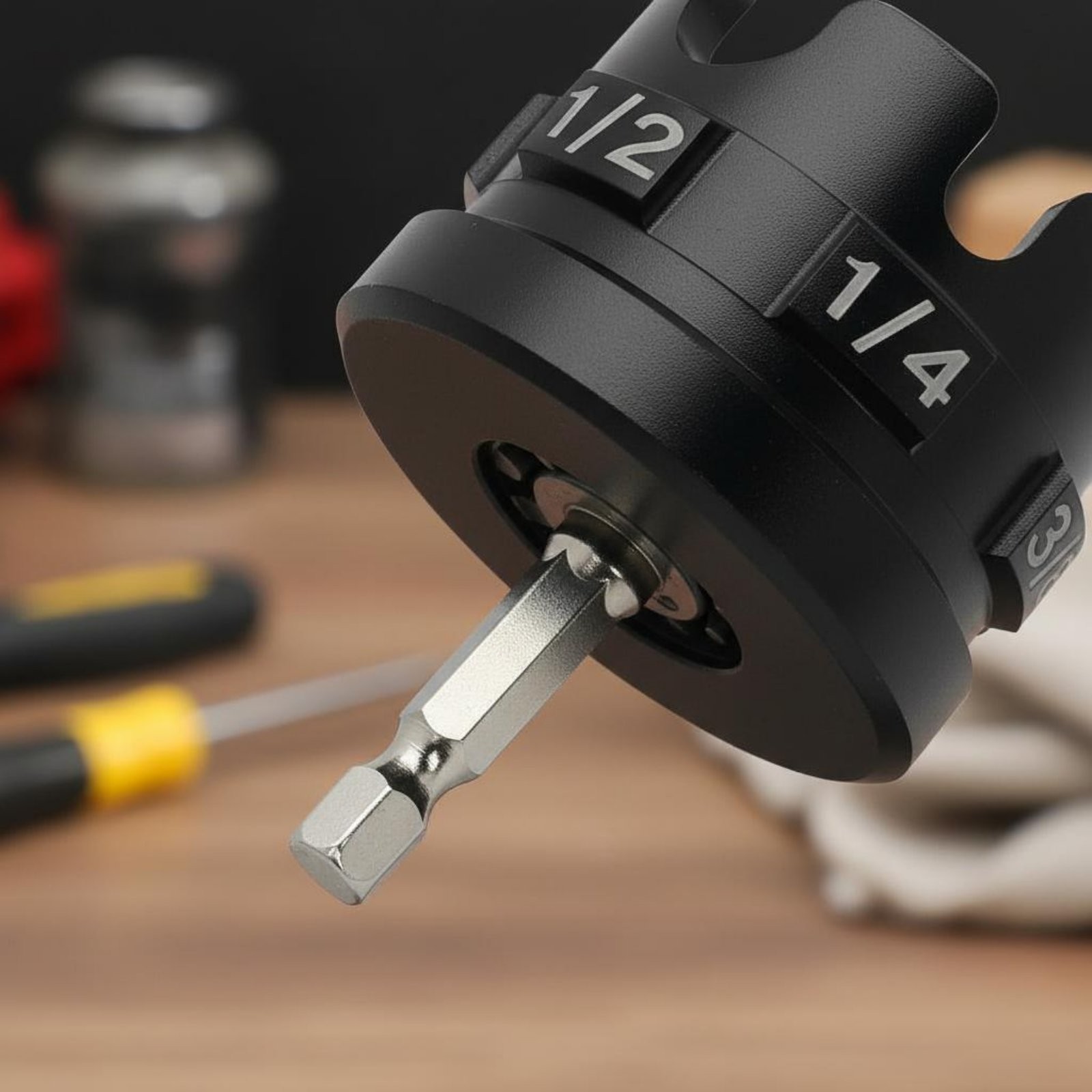 Nut Fastener Attachment Multi-Diameter Power Tool Accessory for Electricians