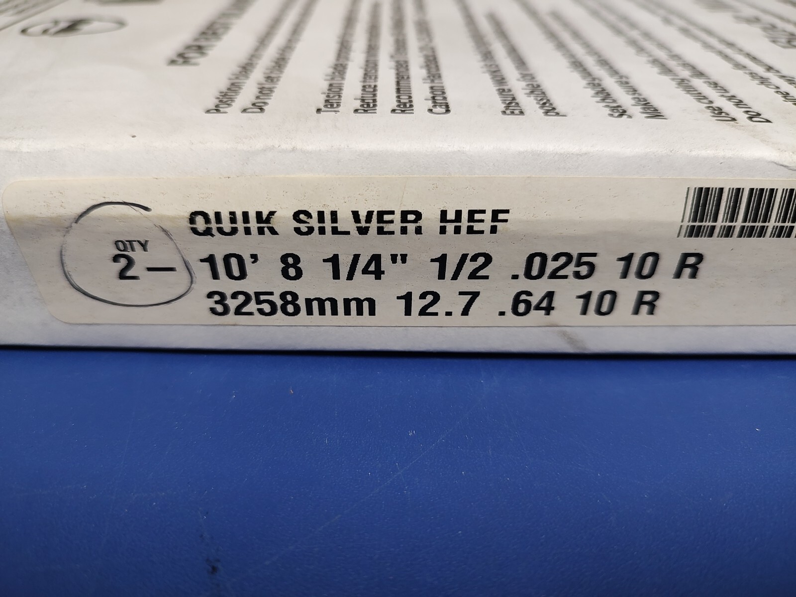 Morse Bandsaw Blade (128 1/4″) 10′ 8 1/4″ , 1/2″W x .025 Thick, Two Blades