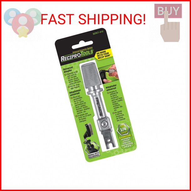 Reciprotools RCT-A10 Reciprocating Saw Adapter Silver Small