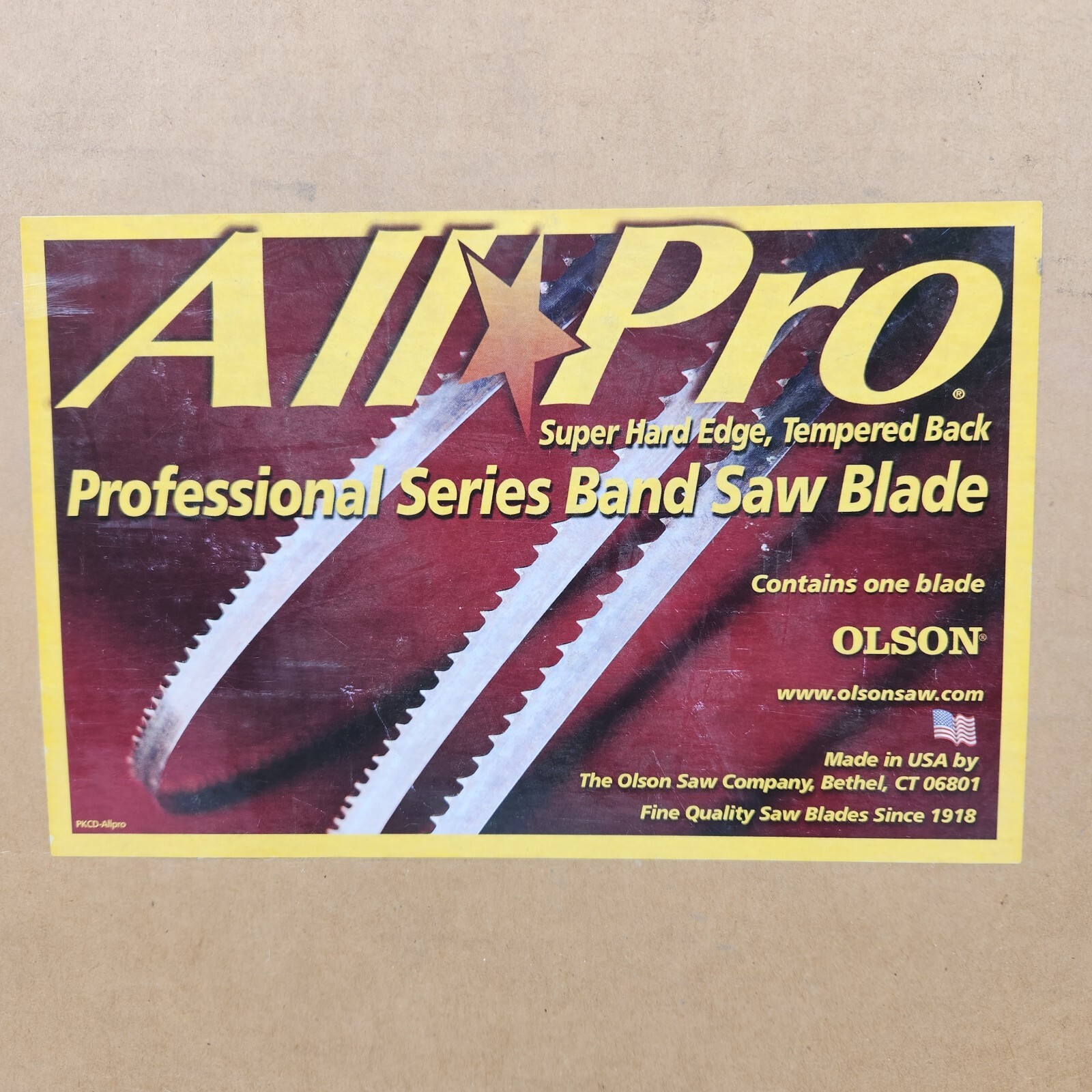 OLSON AP78143 All Pro Band Saw Blade 143″ 1″W / .035 Ga. / TPI 2 / Hook / Raker