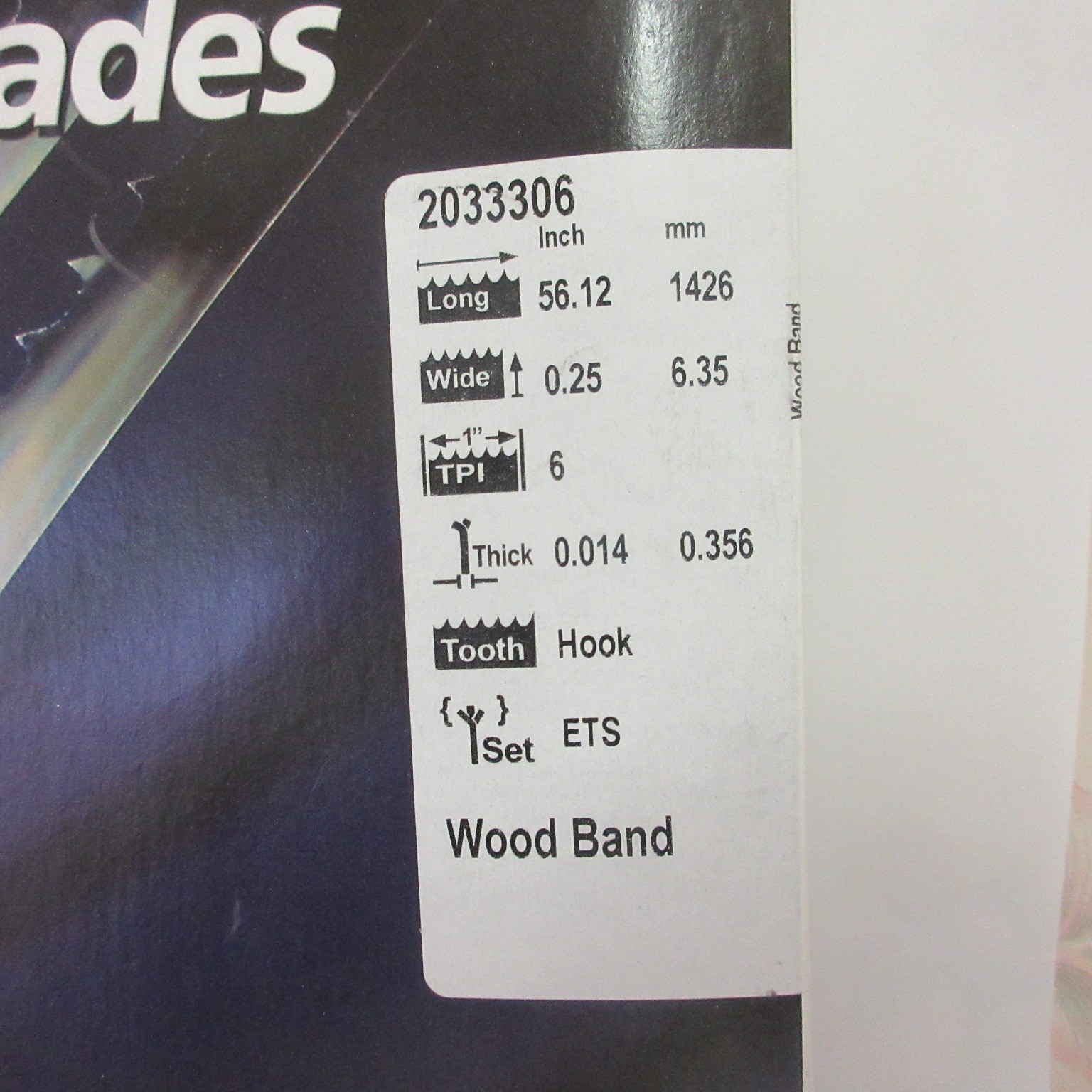Olson 56.1 in. L X 0.3 in. W Carbon Steel Band Saw Blade 6 TPI Hook Teeth