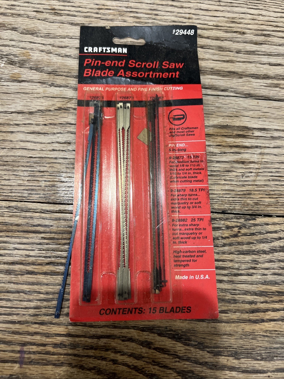 Scroll Saw Blades, Band Saw Blade, 1×42” Sanding Belt Craftsman