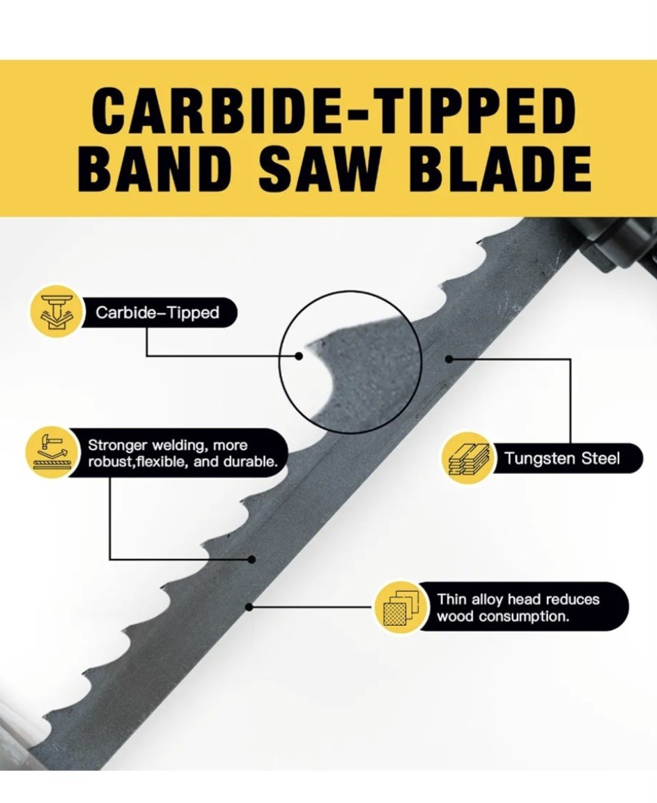 NEW Dark Stone 111″x 3/4″ 2 TPI Carbide-Tipped Pro Band Saw Blade Model DS23427