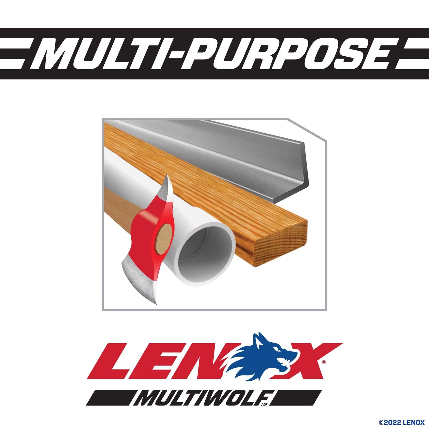 Lenox Tools General Purpose Reciprocating Saw Blade with Power Blast Technology,