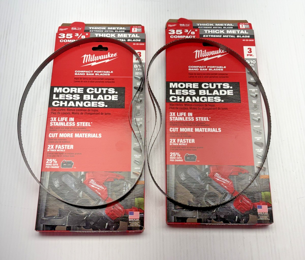 Milwaukee band saw blades 35 3/8 3pk 48-39-0609