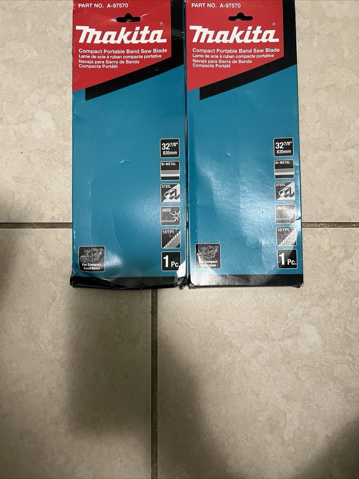 2- Makita A-97570 Band Saw Blade 32 7/8 in Bi-Metal 18 TPI for Steel INOX