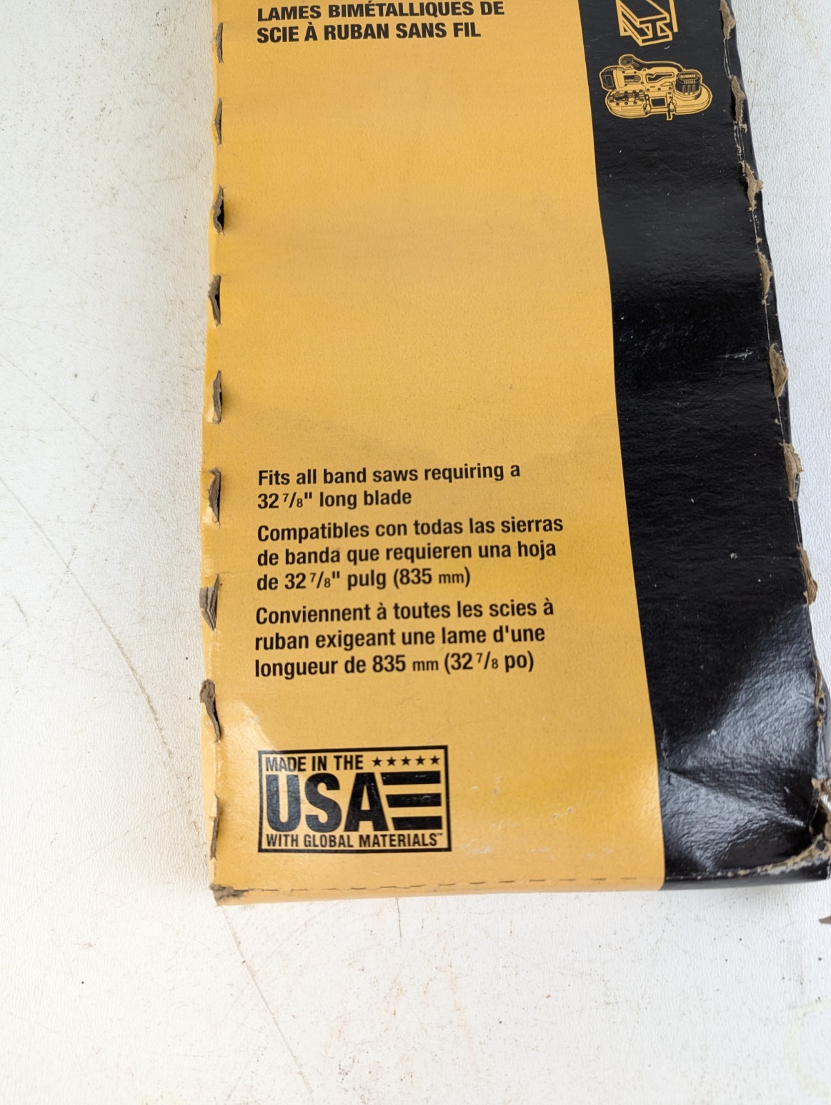 DEWALT Portable Band Saw Blade, 32-7/8-Inch, .020-Inch, 18 TPI, 3-Pack (DW3983C)
