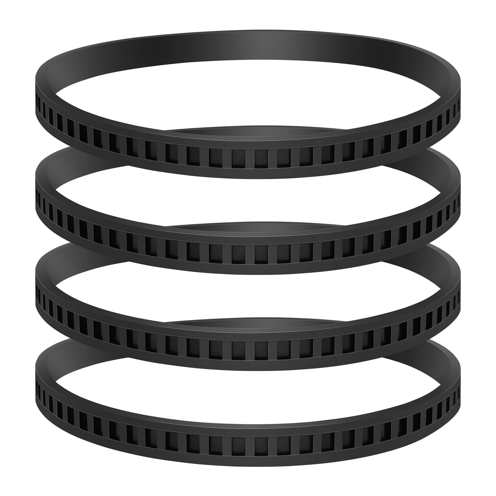 4 Pack 650721-00 Bandsaw Rubber Tires Replacement for Dewalt 4-Pack, Black