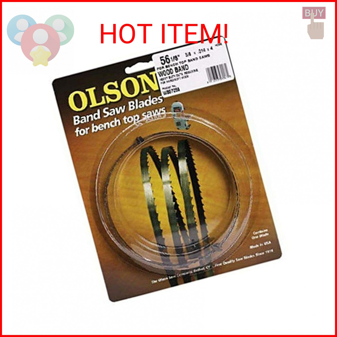 71764 OLSON SAW 1/2×64-1/2 14 TPI Blade,