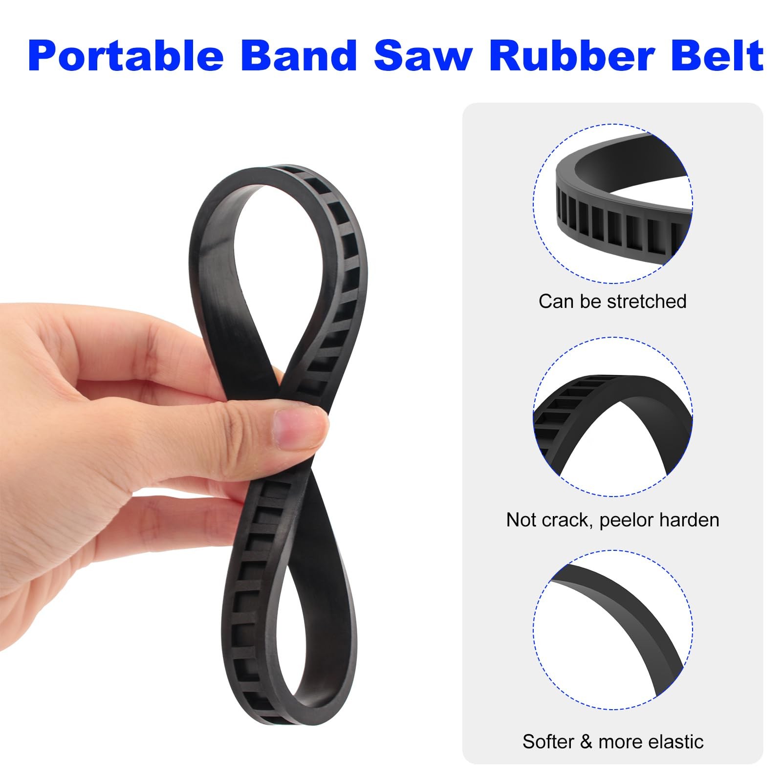 Replacement Bandsaw Pulley Tires 45-69-0010 for Portable Band Saws Black
