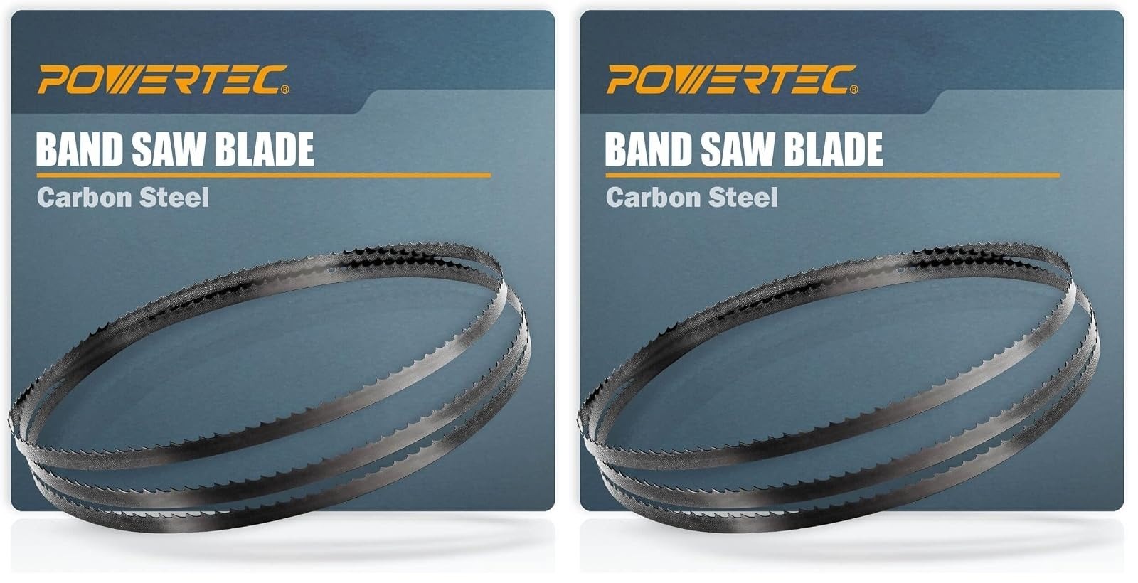 POWERTEC 56-7/8 Inch Band Saw Blades, 1/4″ x 24 TPI, 2 Pack